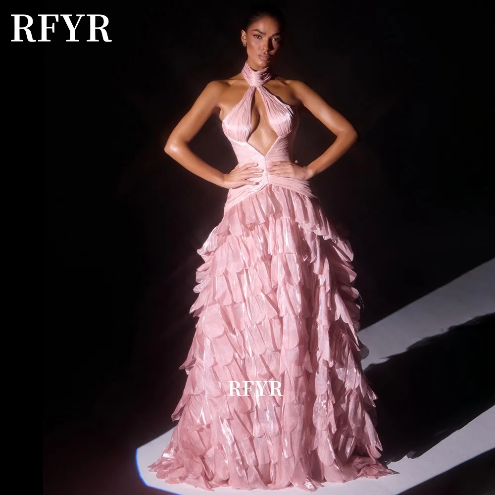 RFYR Halter Prom Dress Multilayers Princess Fairy Dress Cut Out Evening Dress A Line Party Dress فساتين مناسبة رس Customized
RFYR Halter Prom Dress Multilayers Princess Fairy Dress Cut Out Evening Dress A Line Party Dress فساتين مناسبة رس Customized