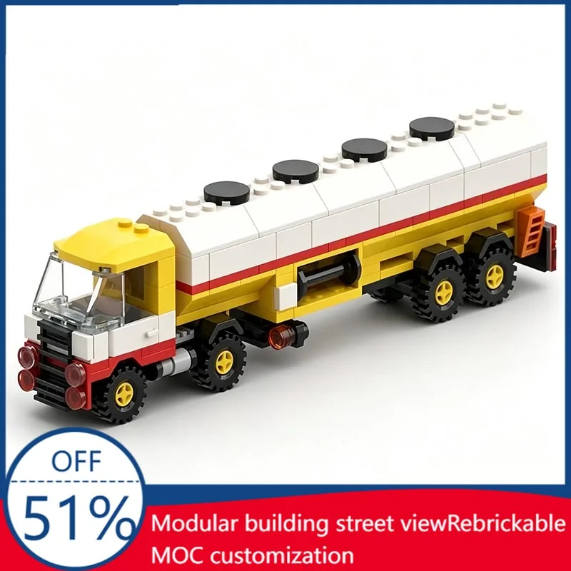 171PCS Customize MOC Shell Tanker Truck Custom Edition Based on Set 6695 Model Custom Building Blocks Educational Assembly Toy
171PCS Customize MOC Shell Tanker Truck Custom Edition Based on Set 6695 Model Custom Building Blocks Educational Assembly Toy