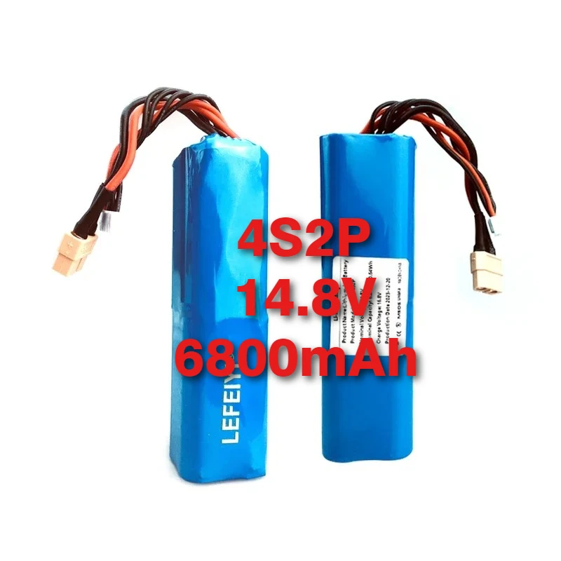 14.8V 6800mAh 100.64Wh Rechargeable 4S2P Li-ion Battery for Various RC Airplane Quadrotor, with Connector XH2.54+XT60 
14.8V 6800mAh 100.64Wh Rechargeable 4S2P Li-ion Battery for Various RC Airplane Quadrotor, with Connector XH2.54+XT60