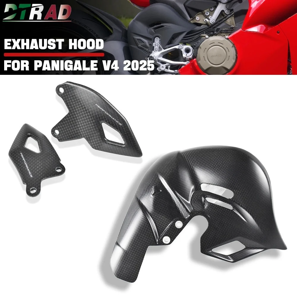 For DUCATI Panigale V4 V4S 2025 Accessories Carbon Fiber Heat Guard Exhaust Hood Insulation Protection with Heel Guards Fairings
For DUCATI Panigale V4 V4S 2025 Accessories Carbon Fiber Heat Guard Exhaust Hood Insulation Protection with Heel Guards Fairings