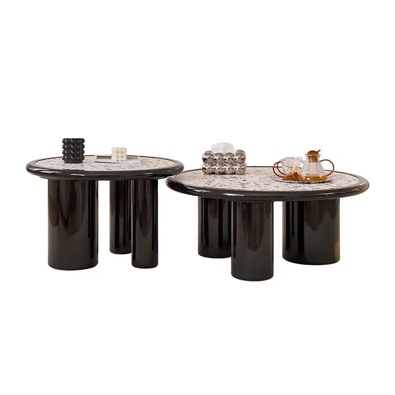 French light luxury coffee table living room household ash wood rock slab tea table small apartment modern and simple
French light luxury coffee table living room household ash wood rock slab tea table small apartment modern and simple