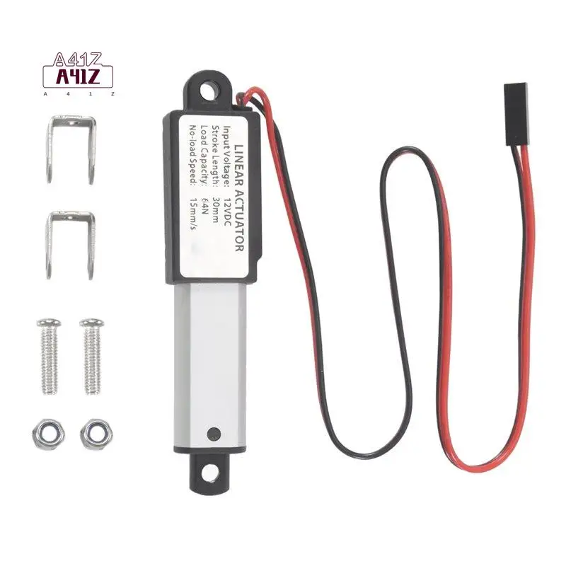 A41Z-Electric Mini Linear Actuator Stroke, 64N/14.4Lb, Speed 0.6Inch/S Mini Waterproof Motion Actuator Small 12 V DC
A41Z-Electric Mini Linear Actuator Stroke, 64N/14.4Lb, Speed 0.6Inch/S Mini Waterproof Motion Actuator Small 12 V DC