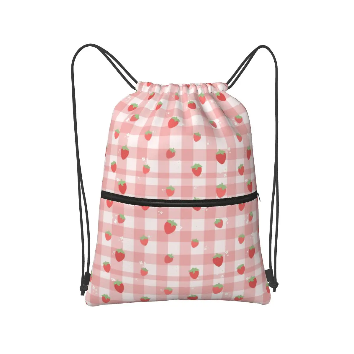 Strawberry Plaid Backpacks Portable Drawstring Bags Sundries Bag Book Bags for Man Woman Students
Strawberry Plaid Backpacks Portable Drawstring Bags Sundries Bag Book Bags for Man Woman Students