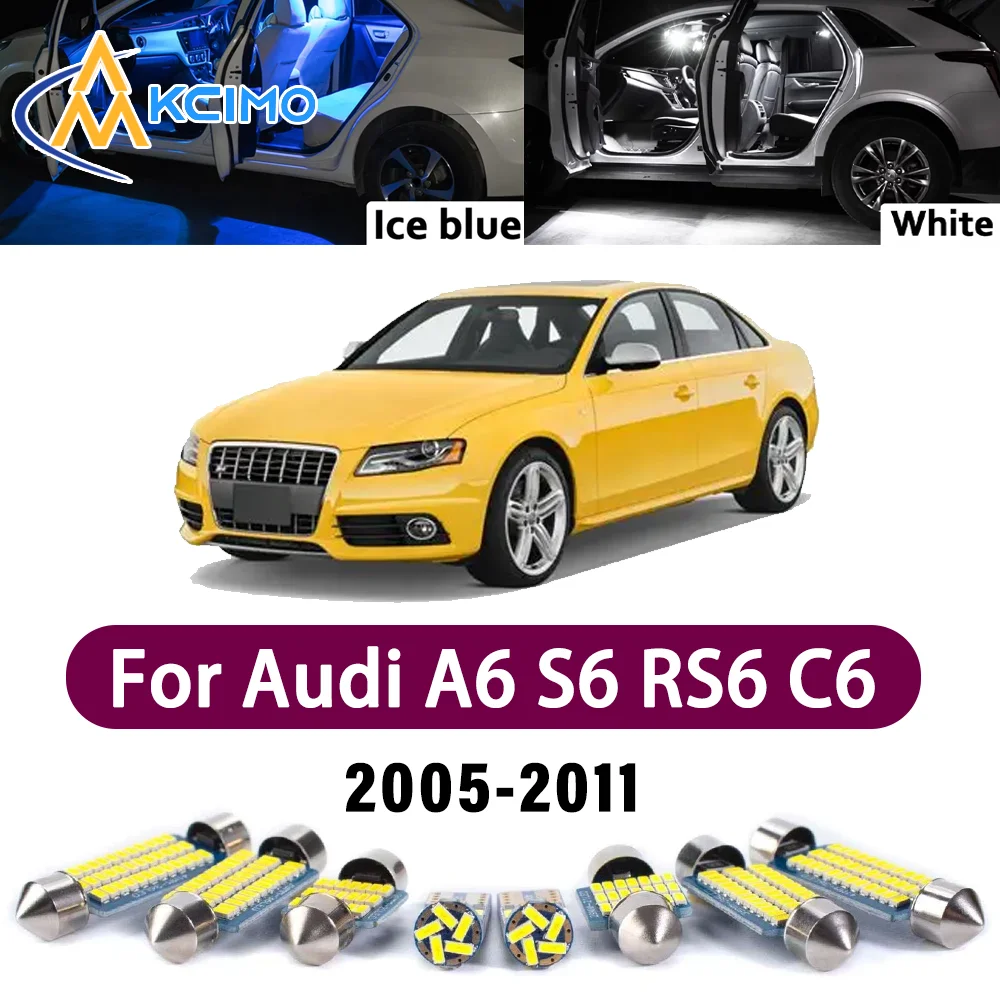 Error Free LED Interior Light Kit for Audi A6 S6 RS6 C6 Sedan 2005-2011 Premium Bright Dome Trunk Mirror Reading Lamps Canbus
Error Free LED Interior Light Kit for Audi A6 S6 RS6 C6 Sedan 2005-2011 Premium Bright Dome Trunk Mirror Reading Lamps Canbus