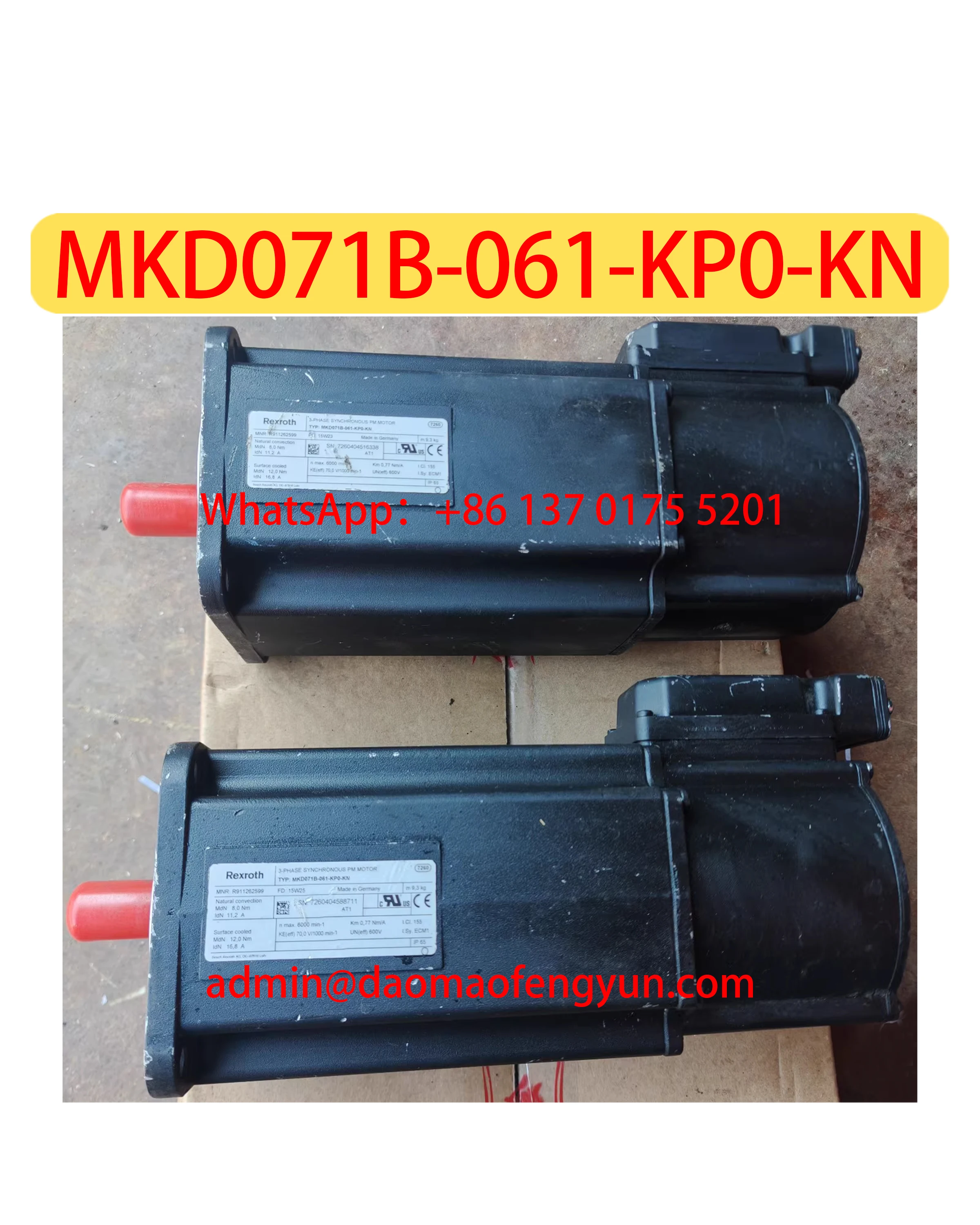 Серводвигатель MKD071B-061-KP0-KN б/у, протестирован, в хорошем состоянии, быстрая доставка
Серводвигатель MKD071B-061-KP0-KN б/у, протестирован, в хорошем состоянии, быстрая доставка