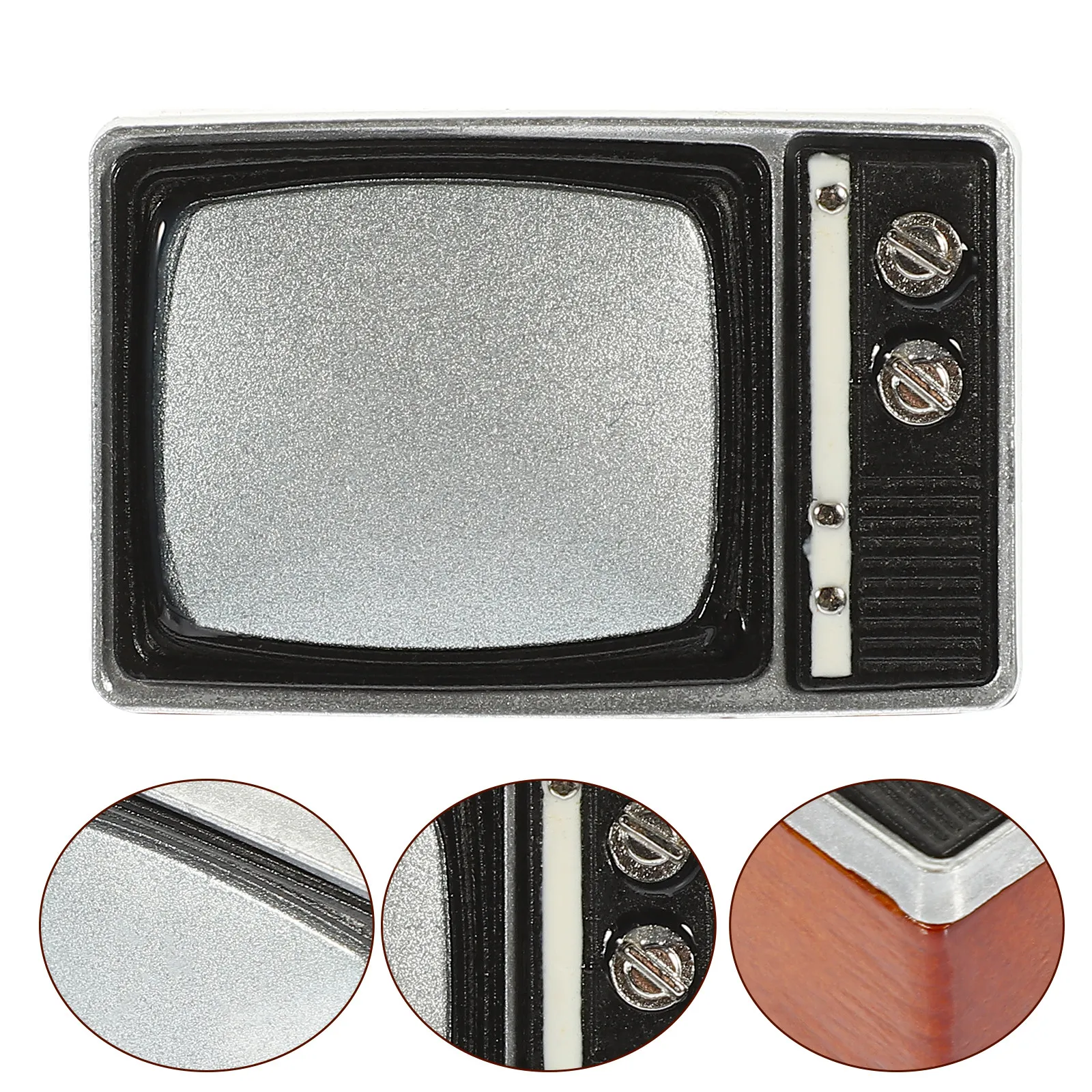 Miniature Retro TV Fine Workmanship Mini Screen TV Decoration Mini House Furniture Desktop Landscape Prop House Supplies
Miniature Retro TV Fine Workmanship Mini Screen TV Decoration Mini House Furniture Desktop Landscape Prop House Supplies