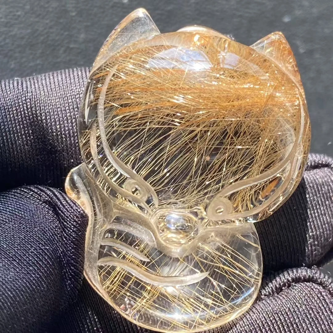 Natural Gold Rutilated Quartz Pendant Rutilated Quartz Jewelry 36*27*14mm Fox Men Women Brazil AAAAAAA
Natural Gold Rutilated Quartz Pendant Rutilated Quartz Jewelry 36*27*14mm Fox Men Women Brazil AAAAAAA