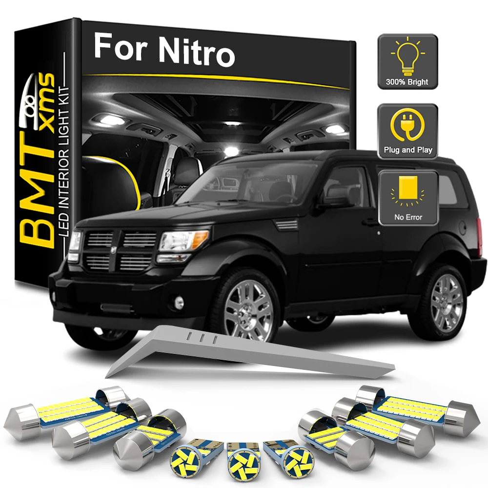 BMTxms 10Pcs LED Interior Light Bulb Kit For Dodge Nitro 2007 2008 2009 2010 2011 2012 Vehicle Reading Dome Trunk Vehicle Lamp
BMTxms 10Pcs LED Interior Light Bulb Kit For Dodge Nitro 2007 2008 2009 2010 2011 2012 Vehicle Reading Dome Trunk Vehicle Lamp