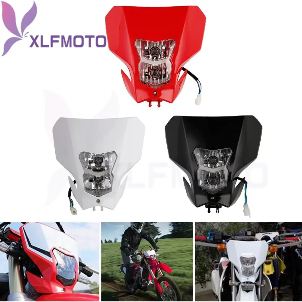 Motocross Enduro Fairing Plate Dirt Bike Led Headlight Headlamp For Honda CRF450 CRF450XR CRF450L CRF250 R/L/X 2019-2020
Motocross Enduro Fairing Plate Dirt Bike Led Headlight Headlamp For Honda CRF450 CRF450XR CRF450L CRF250 R/L/X 2019-2020
