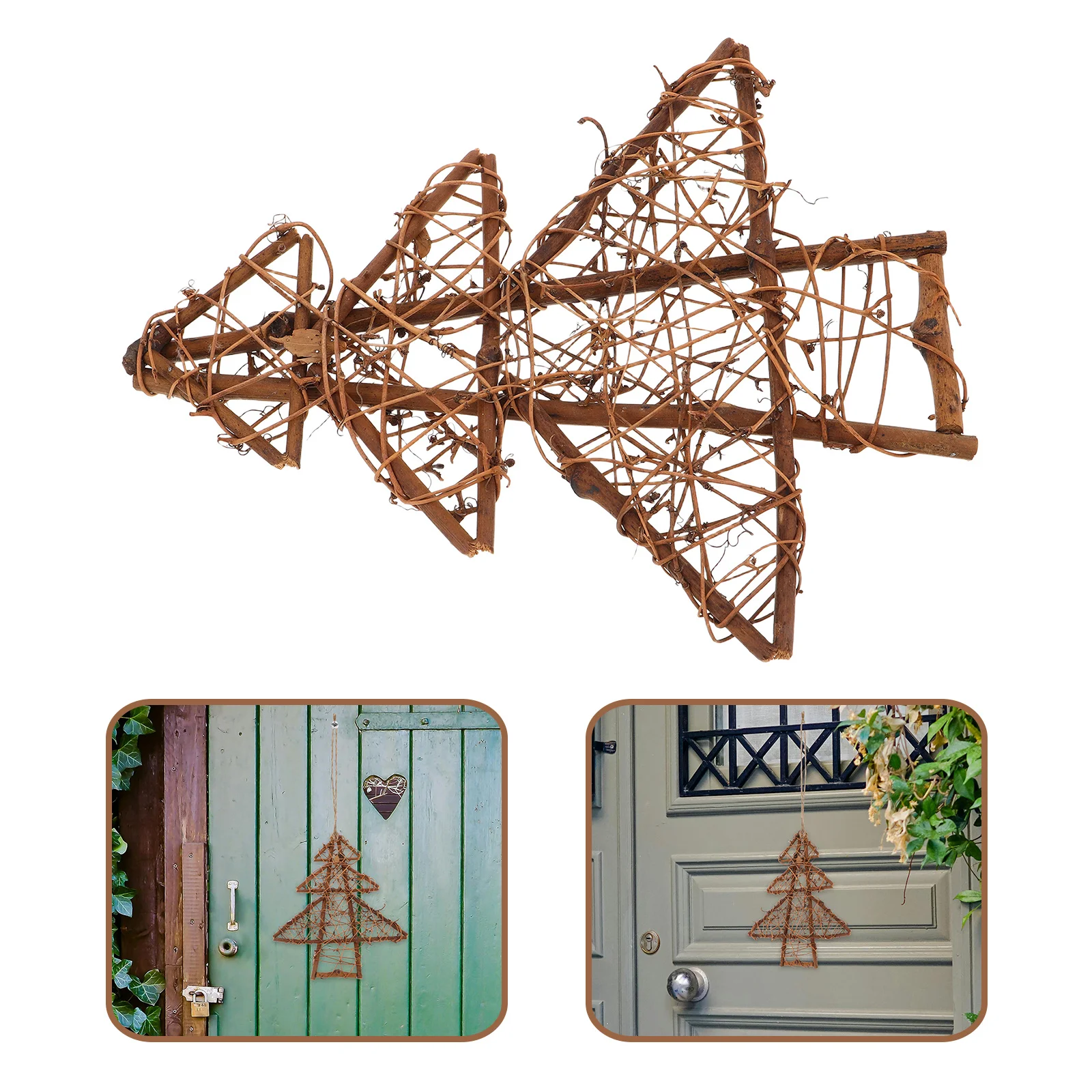 2pcs Christmas Tree Wreath Natural Rattan Vine Woven Garland For Fireplace Holiday Party Decor Unfinished Small Craft Wreaths
2pcs Christmas Tree Wreath Natural Rattan Vine Woven Garland For Fireplace Holiday Party Decor Unfinished Small Craft Wreaths