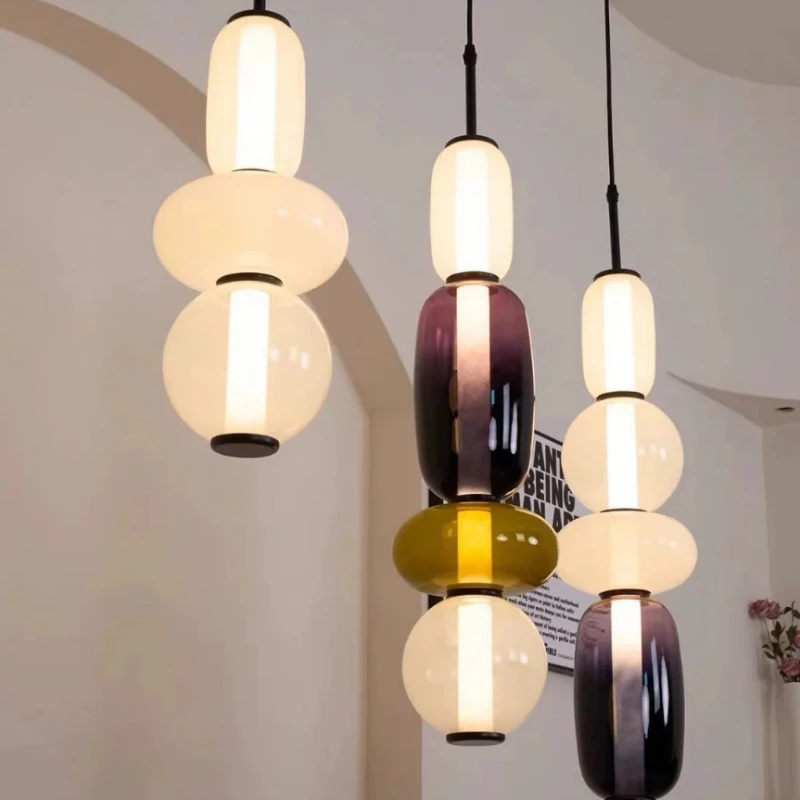 Nordic Designer's Creative Colored Glass Hanging Line Lamp Coffee Shop Lollipop Pendant Lamp Home Atmosphere Lighting Fixture
Nordic Designer's Creative Colored Glass Hanging Line Lamp Coffee Shop Lollipop Pendant Lamp Home Atmosphere Lighting Fixture