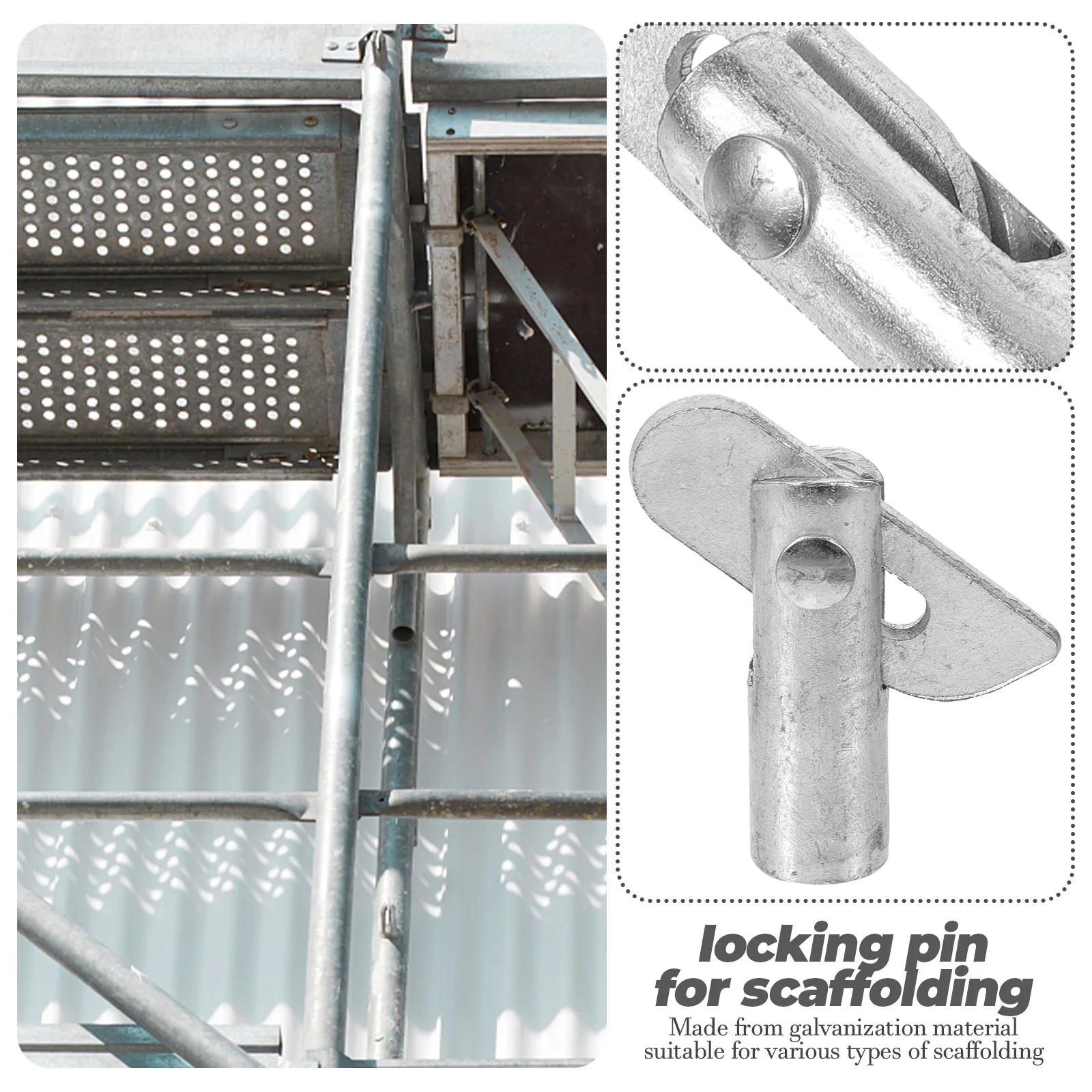 8pcs Lock Pins 11mmx38mm Galvanized Replaceable Fixing Pins for Ladders Construction Small Scaffolding Parts Accessories
8pcs Lock Pins 11mmx38mm Galvanized Replaceable Fixing Pins for Ladders Construction Small Scaffolding Parts Accessories