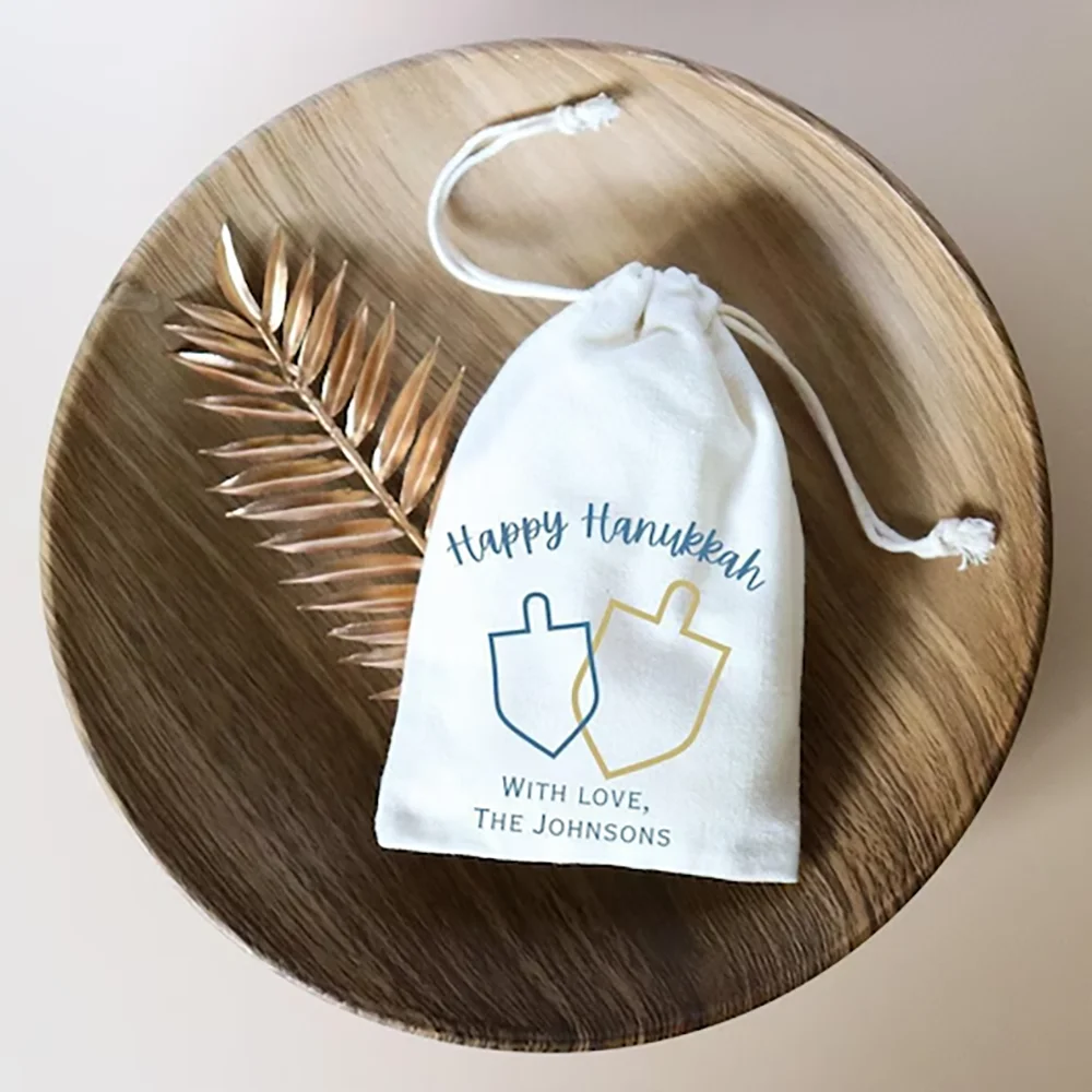 Custom 5Pcs Happy Hanukkah Drawstring Favor Bags Adorable Gift for Jewish Family Holiday Party Shabbat Shalom Snack Bags for Kid
Custom 5Pcs Happy Hanukkah Drawstring Favor Bags Adorable Gift for Jewish Family Holiday Party Shabbat Shalom Snack Bags for Kid