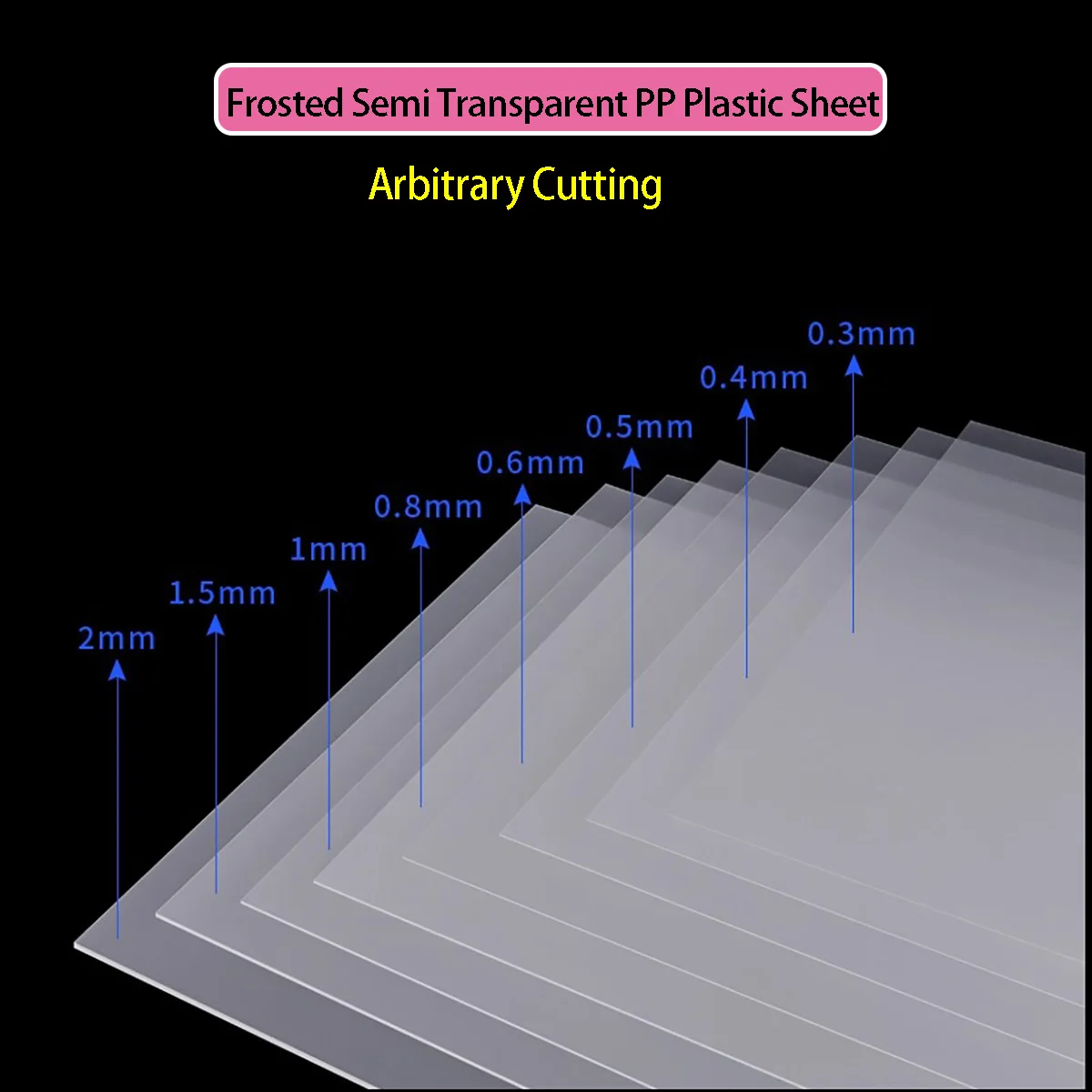 Thick 0.3/0.4/0.5-3mm PP Board Double-Sided Frosted Semi Transparent Plastic Sheet High Transparency Background Partition Board
Thick 0.3/0.4/0.5-3mm PP Board Double-Sided Frosted Semi Transparent Plastic Sheet High Transparency Background Partition Board