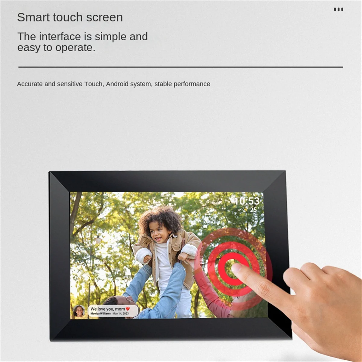 ATS-10.1 Inch Photo Frame 1+32G 1280X800 WiFi Digital Photo Frame Desktop Video Player EU
ATS-10.1 Inch Photo Frame 1+32G 1280X800 WiFi Digital Photo Frame Desktop Video Player EU