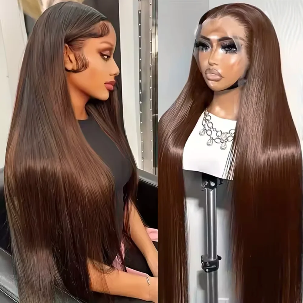46 Inches #4 Chocolate Brown Human Hair Wig 200 Density Chocolate Brown Straight 13X6 HD Lace Frontal Human Hair Wigs For Women
46 Inches #4 Chocolate Brown Human Hair Wig 200 Density Chocolate Brown Straight 13X6 HD Lace Frontal Human Hair Wigs For Women