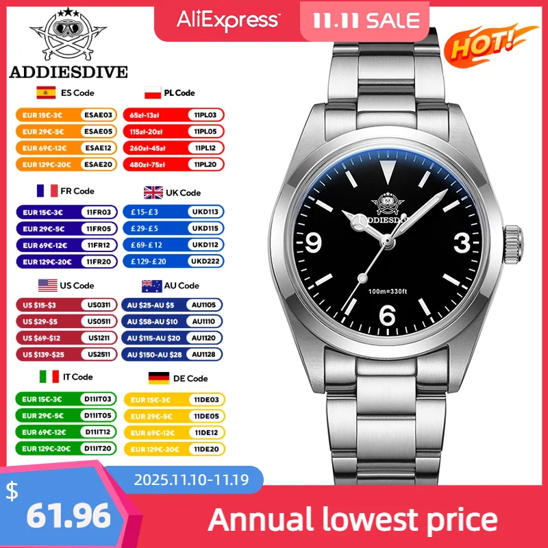 ADDIESDIVE мужские часы 36 мм с сапфировым стеклом VH31 кварцевые часы светящиеся 100 м водонепроницаемые роскошные наручные часы relogios masculino
ADDIESDIVE мужские часы 36 мм с сапфировым стеклом VH31 кварцевые часы светящиеся 100 м водонепроницаемые роскошные наручные часы relogios masculino