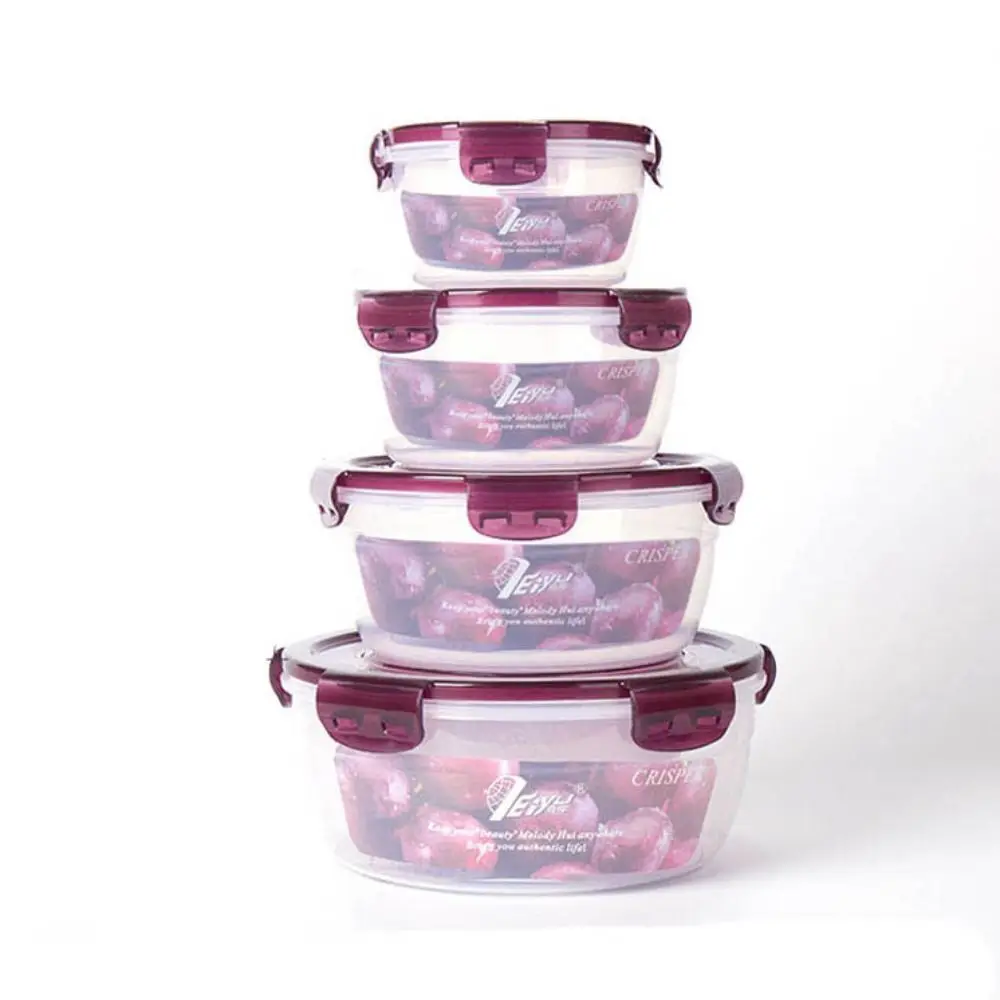 1/4Pcs Safe Plastic Round Storage Box Sealed Rectangular Stackable Food Containers with Lid Microwave-heated Lunch Boxes
1/4Pcs Safe Plastic Round Storage Box Sealed Rectangular Stackable Food Containers with Lid Microwave-heated Lunch Boxes