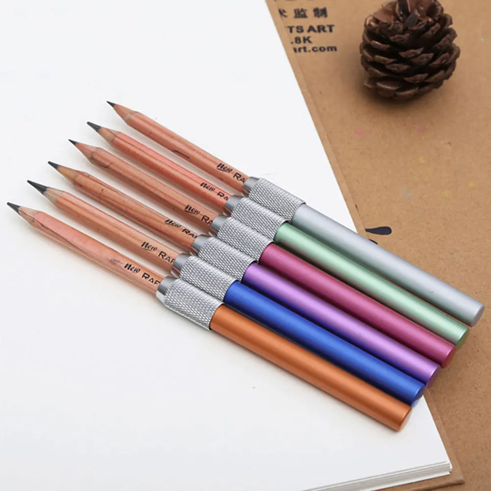 6pcs Pencil Lengthener Rods for Short Pencils Artists Pencil Extenders Students Office Use Metal Material Portable
6pcs Pencil Lengthener Rods for Short Pencils Artists Pencil Extenders Students Office Use Metal Material Portable