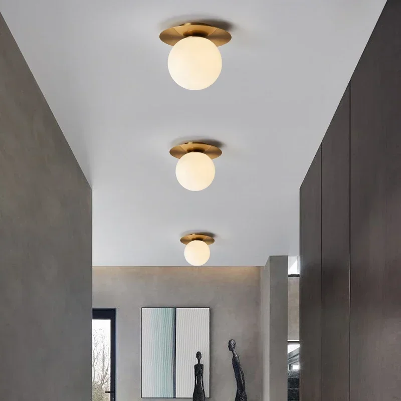 Nordic LED Ceiling Lights for Corridor Aisle Balcony 9w Lamp with Frosted Glass Ball Indoor Lamps
Nordic LED Ceiling Lights for Corridor Aisle Balcony 9w Lamp with Frosted Glass Ball Indoor Lamps