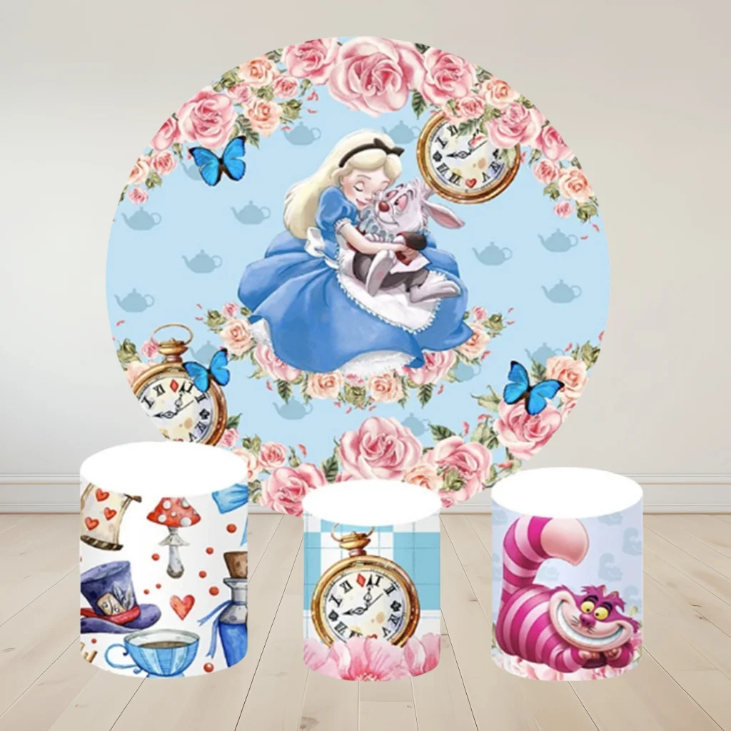 Hasbro Alice in Wonderland Cylinder Cover Plinth Round Photo Backdrop Birthday Tea Party Props Decoration Photography Background
Hasbro Alice in Wonderland Cylinder Cover Plinth Round Photo Backdrop Birthday Tea Party Props Decoration Photography Background