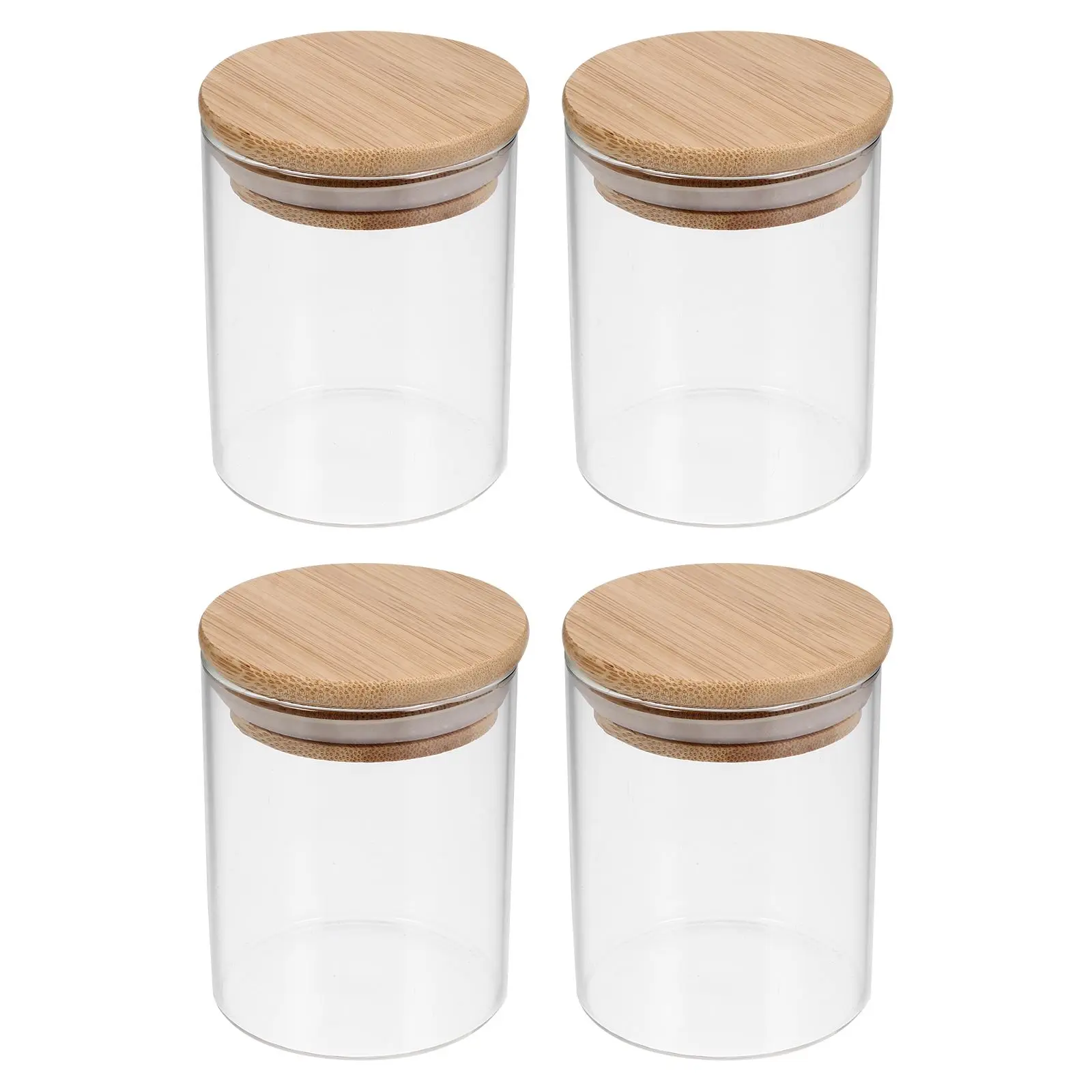 4 Pcs Glass Sealed Jars Clear Food Storage Containers Stackable Kitchen Tea Canister Fresh Keeping Storage Tools
4 Pcs Glass Sealed Jars Clear Food Storage Containers Stackable Kitchen Tea Canister Fresh Keeping Storage Tools