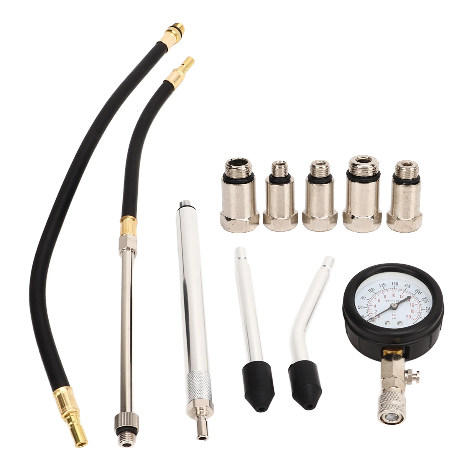 17pcs Cylinder Compression Tester Kit 0‑300PSI Engine Uvinersal Cylinder Pressure Detection Digital Gauge
17pcs Cylinder Compression Tester Kit 0‑300PSI Engine Uvinersal Cylinder Pressure Detection Digital Gauge