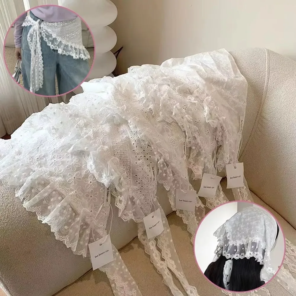 Vintage Y2k Lace Layered Gauze Skirt Open Skirt Lightweight Skirt With Tie Up Matching Pants Travel Photo Headband Girl
Vintage Y2k Lace Layered Gauze Skirt Open Skirt Lightweight Skirt With Tie Up Matching Pants Travel Photo Headband Girl