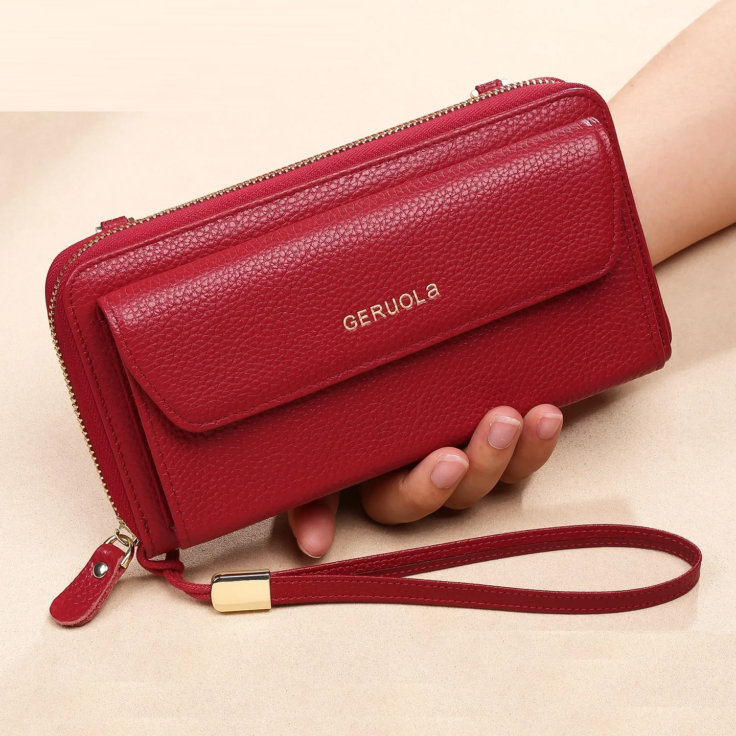 Large Genuine Leather Purse 2025 New Real Cow Leather Wallet Big Cowhide Clutch Bag for Woman Shoulder or Crossbody
Large Genuine Leather Purse 2025 New Real Cow Leather Wallet Big Cowhide Clutch Bag for Woman Shoulder or Crossbody