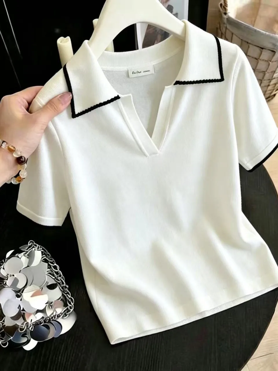 Loose Fit Neck Short Sleeve T-Shirt Women's Summer New Style Slimming Color Block Anti-Aging Top Breathable Comfortable ...
Loose Fit Neck Short Sleeve T-Shirt Women's Summer New Style Slimming Color Block Anti-Aging Top Breathable Comfortable ...
