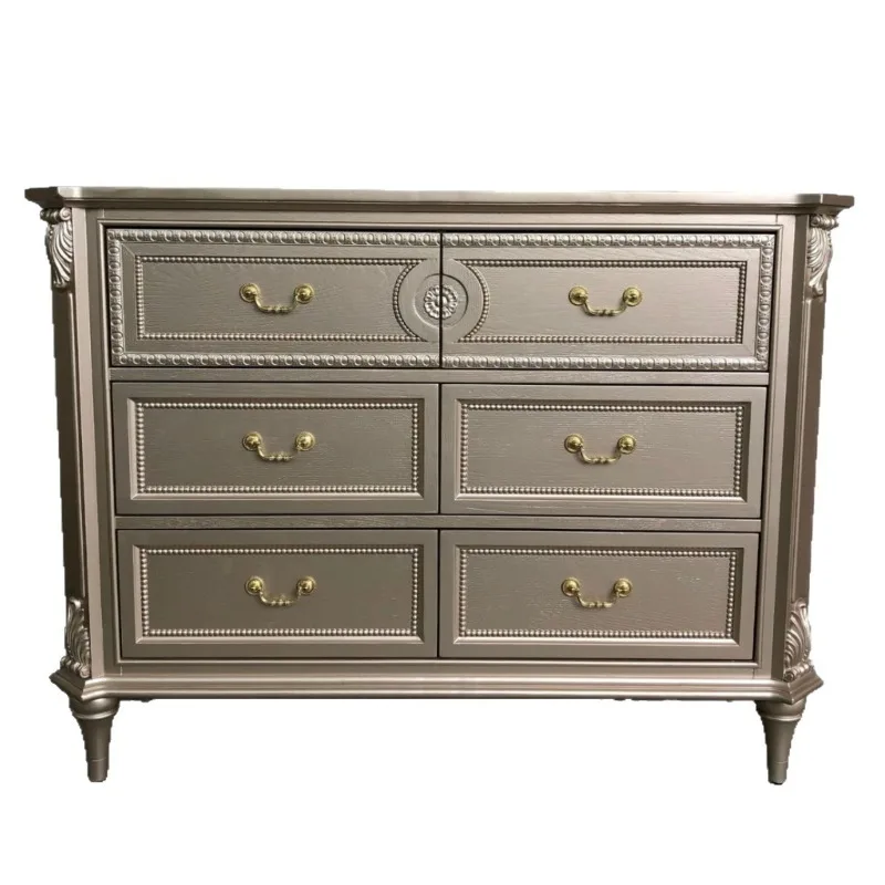 Solid wood six-bucket dining side entrance cabinet European decorative cabinet
Solid wood six-bucket dining side entrance cabinet European decorative cabinet