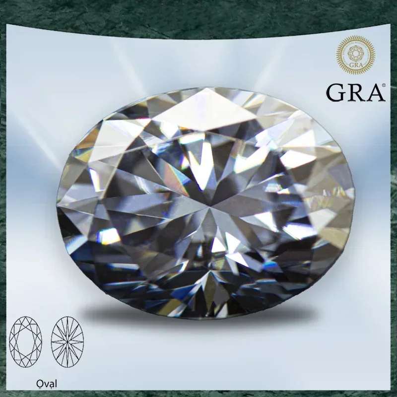 Moissanite Stone Gray Color Oval Cut VVS1 with GRA Certificate for Gemstone Charms Beads Top Jewelry Making Materials
Moissanite Stone Gray Color Oval Cut VVS1 with GRA Certificate for Gemstone Charms Beads Top Jewelry Making Materials