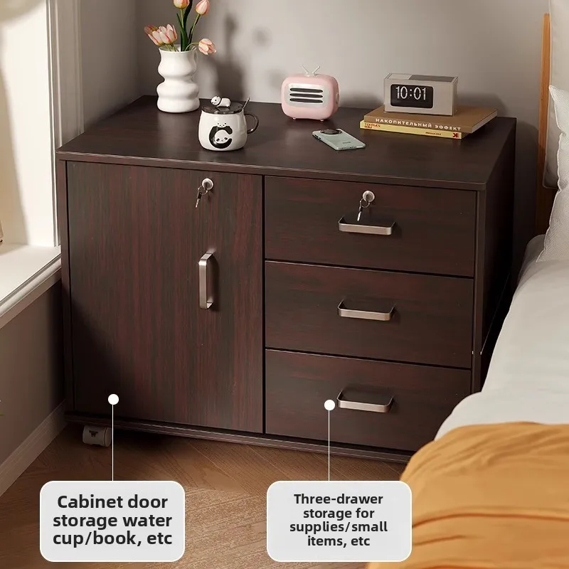 Durable Bedside cabinet simple with lock removable multi-functional storage rack low cabinet bedside cabinet
Durable Bedside cabinet simple with lock removable multi-functional storage rack low cabinet bedside cabinet