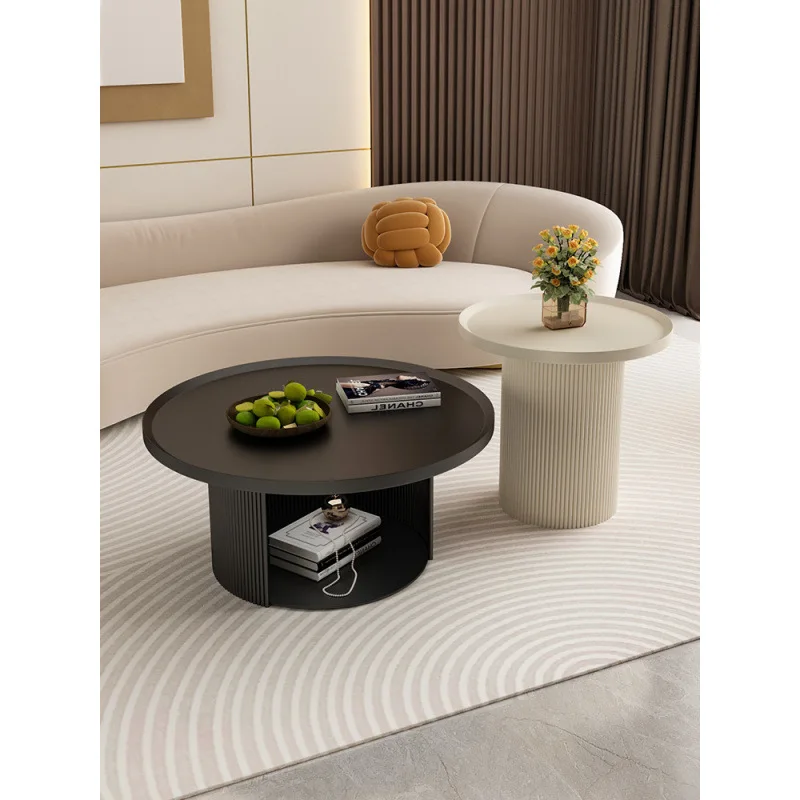 French retro cream style pet coffee table living room home modern minimalist round creative light luxury
French retro cream style pet coffee table living room home modern minimalist round creative light luxury