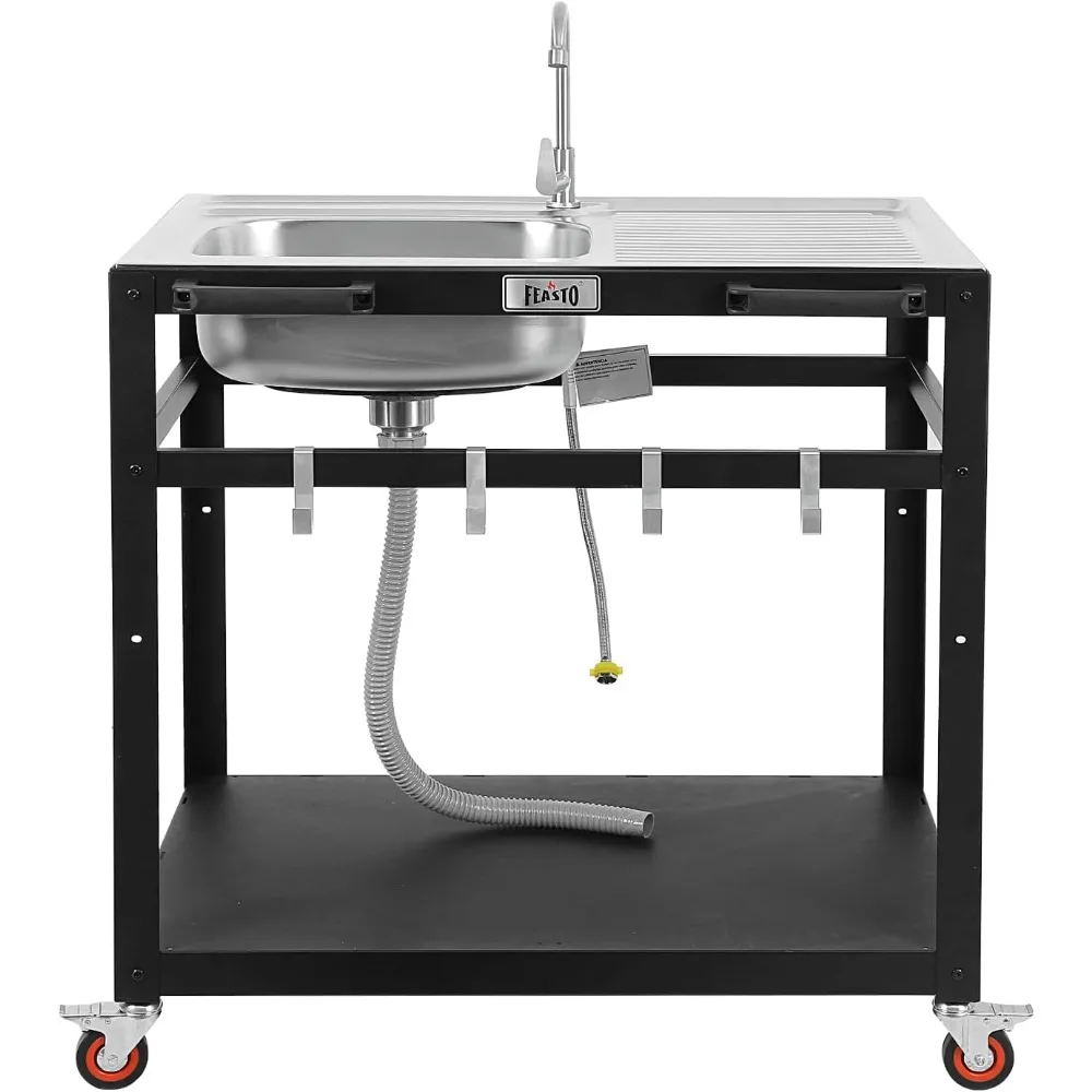 ink Station, Free Standing Sink, 304 Stainless Steel Sink with Single Bowl, Utility Sink with Faucet, Laundry Roo
ink Station, Free Standing Sink, 304 Stainless Steel Sink with Single Bowl, Utility Sink with Faucet, Laundry Roo