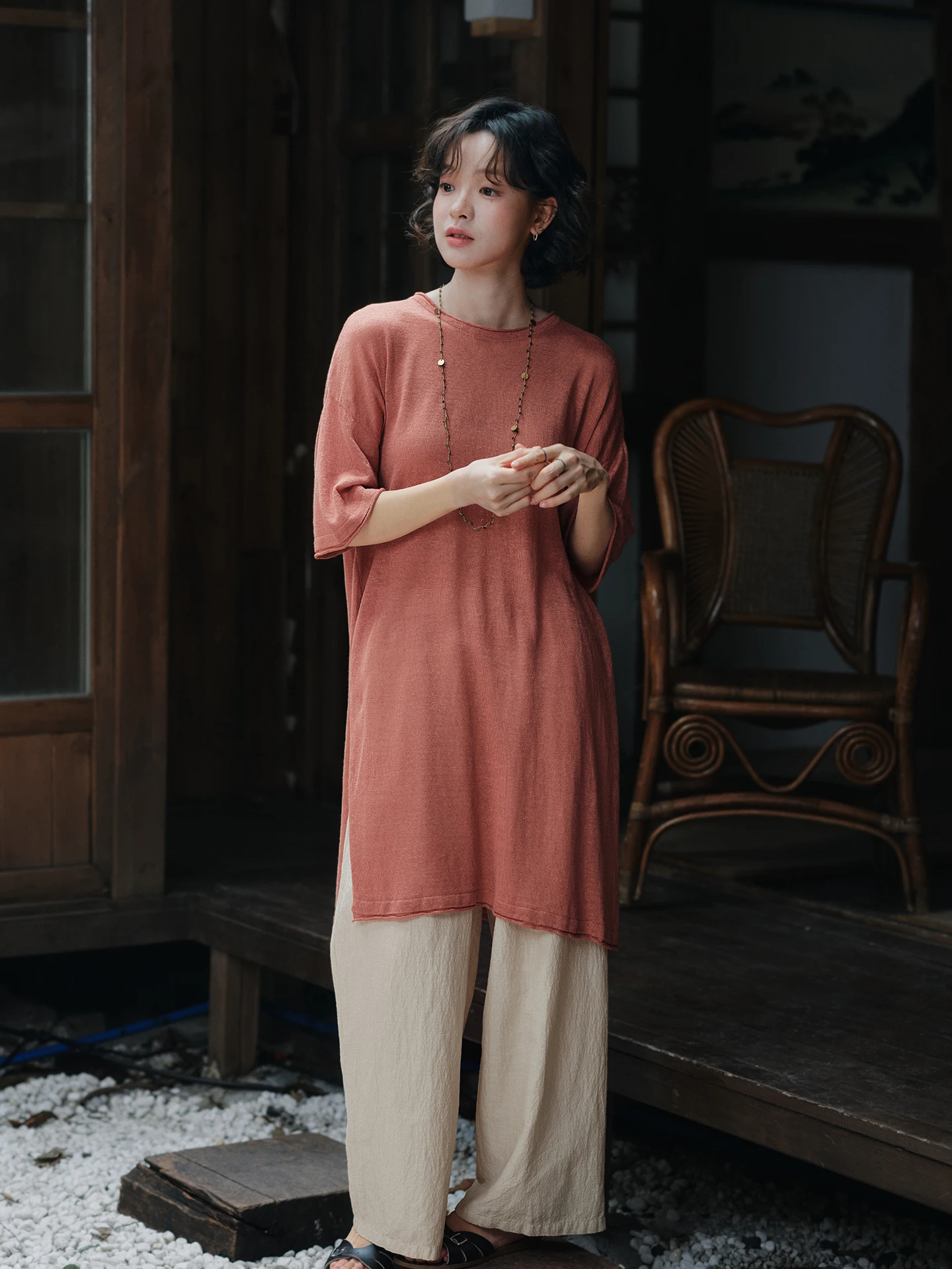 Lightweight Hanflax Long Sleeve T-Shirt for Women Casual Style round Neck Short Sleeve Summer Top Say And Listen to the Clouds
Lightweight Hanflax Long Sleeve T-Shirt for Women Casual Style round Neck Short Sleeve Summer Top Say And Listen to the Clouds