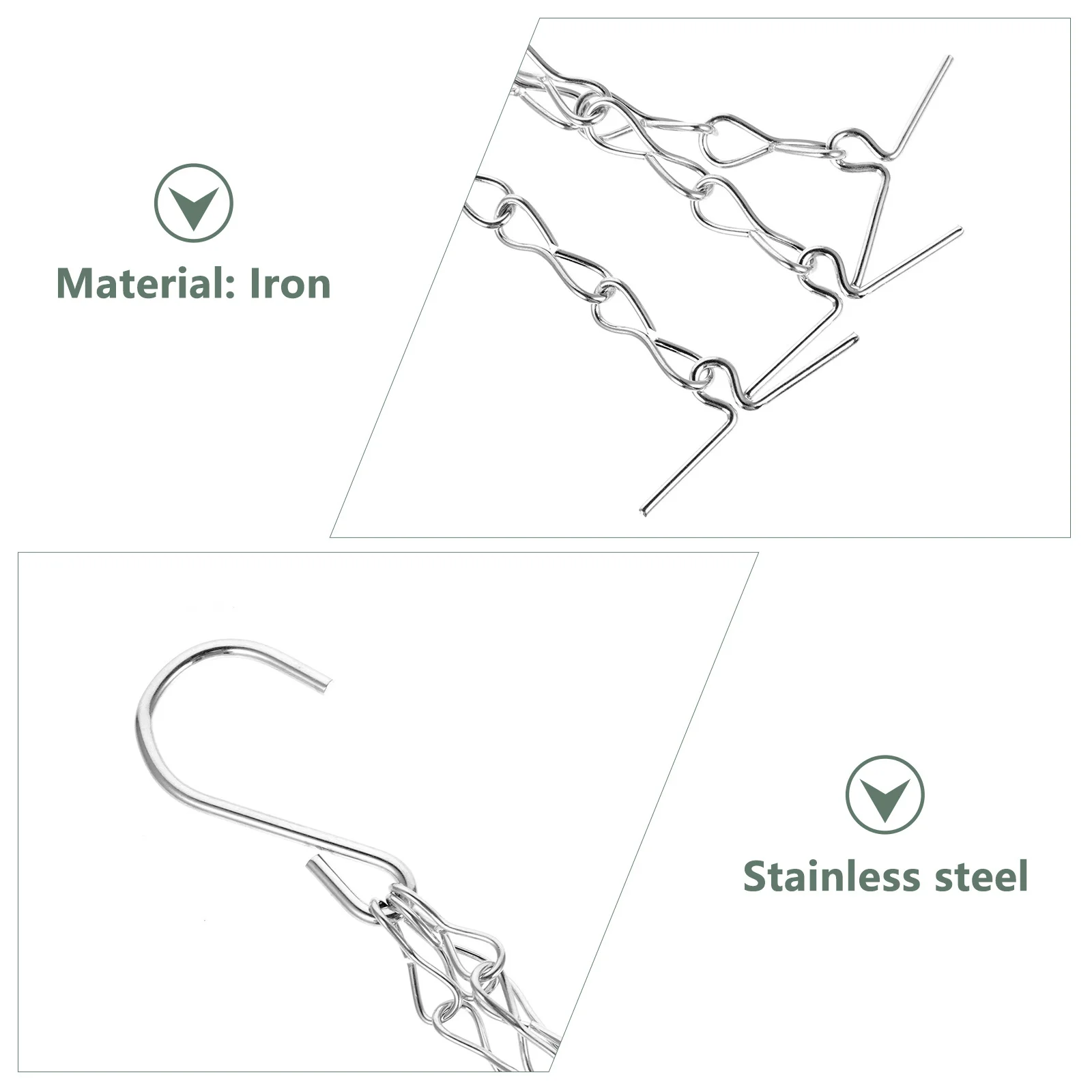 4 шт., корзина для цветов, подвесные железные цепи, цепочки для горшков с растениями для подвешивания домов для птиц, корзины для цветов в саду
4 шт., корзина для цветов, подвесные железные цепи, цепочки для горшков с растениями для подвешивания домов для птиц, корзины для цветов в саду