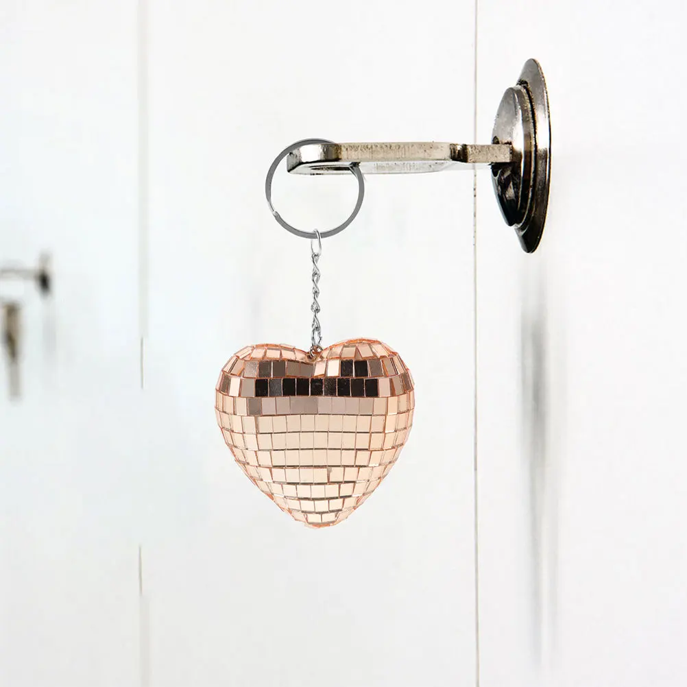 6Pcs Keychain Pendant Heart Shaped Disco Ball Reflective Mirror Ball Mini Ornaments Party Decorations Heart Shaped Disco Balls
6Pcs Keychain Pendant Heart Shaped Disco Ball Reflective Mirror Ball Mini Ornaments Party Decorations Heart Shaped Disco Balls