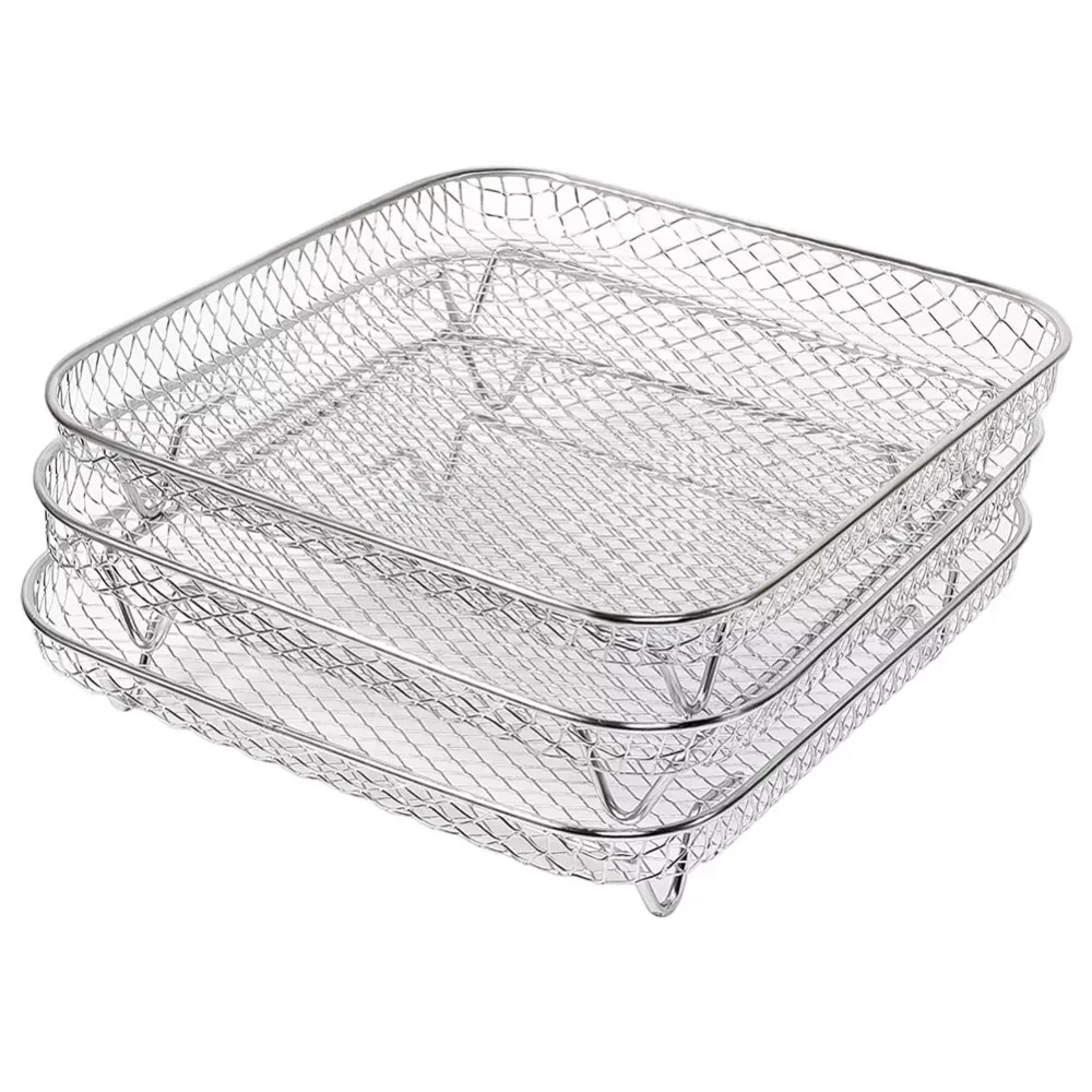 A78E-Three-Tier Air Fryer Grilling Rack Stainless Steel Airfryer Tool Baking Tray Roasting Cooking Rack Air Fryers
A78E-Three-Tier Air Fryer Grilling Rack Stainless Steel Airfryer Tool Baking Tray Roasting Cooking Rack Air Fryers