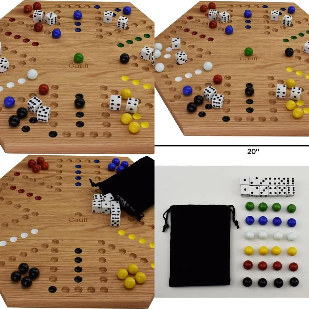 Игровая доска из мрамора из массива дуба ручной работы с двусторонним игровым полем, художественная роспись Cauff.
Игровая доска из мрамора из массива дуба ручной работы с двусторонним игровым полем, художественная роспись Cauff.