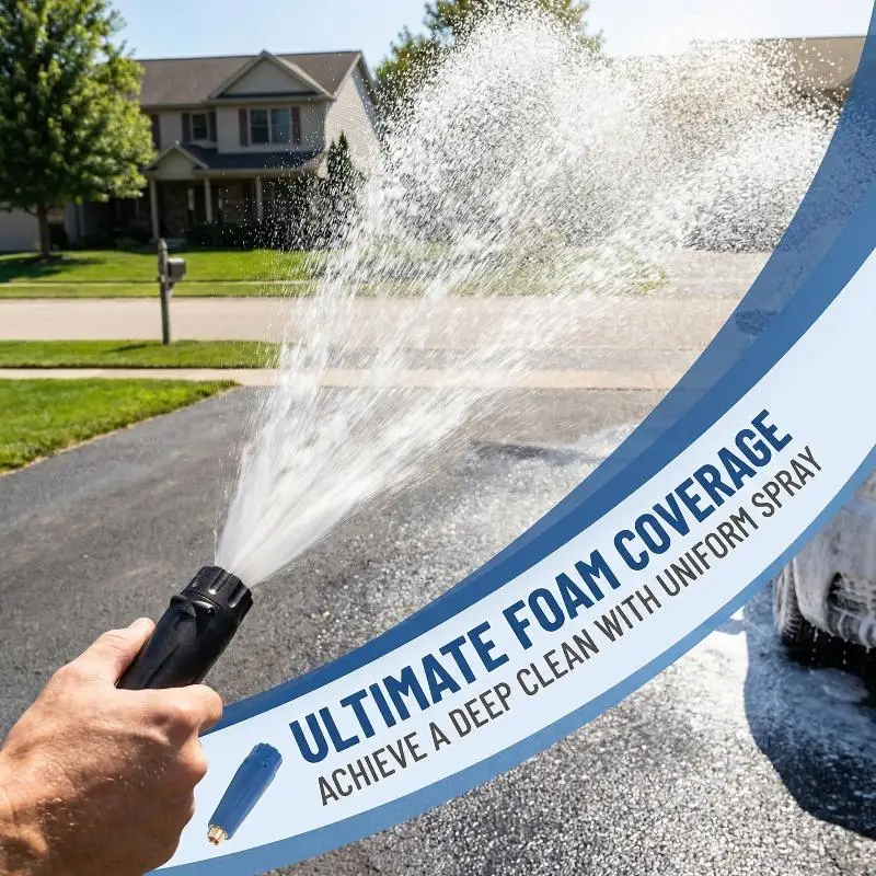 Foam Cannon Sprinkler ST-75 Foam Nozzle With G1/4 Female Inlet With 1.2mm Orifice Suitable For Automatic Pressure Car Wash
Foam Cannon Sprinkler ST-75 Foam Nozzle With G1/4 Female Inlet With 1.2mm Orifice Suitable For Automatic Pressure Car Wash
