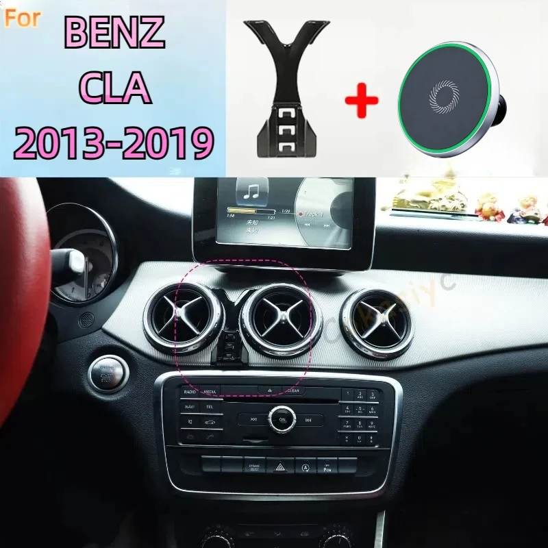 For Mercedes Benz CLA C117 2013-2019 Magnetic Phone Holder 15W Wireless Charging Phone Stand MagSafe Phone Support Custom Base
For Mercedes Benz CLA C117 2013-2019 Magnetic Phone Holder 15W Wireless Charging Phone Stand MagSafe Phone Support Custom Base