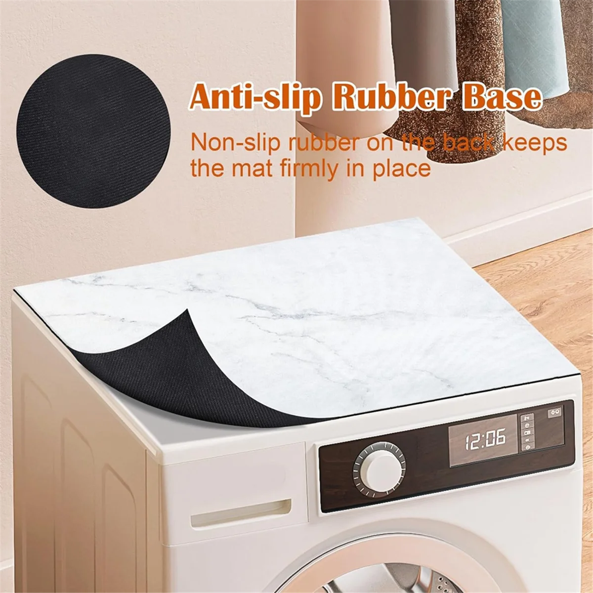 Dryer Covers 2PCS 23.2 X 23.2Inch Washer and Dryer Covers for the Top, Anti-Slip Washer Dryer Top Protector Mat Quick Drying
Dryer Covers 2PCS 23.2 X 23.2Inch Washer and Dryer Covers for the Top, Anti-Slip Washer Dryer Top Protector Mat Quick Drying