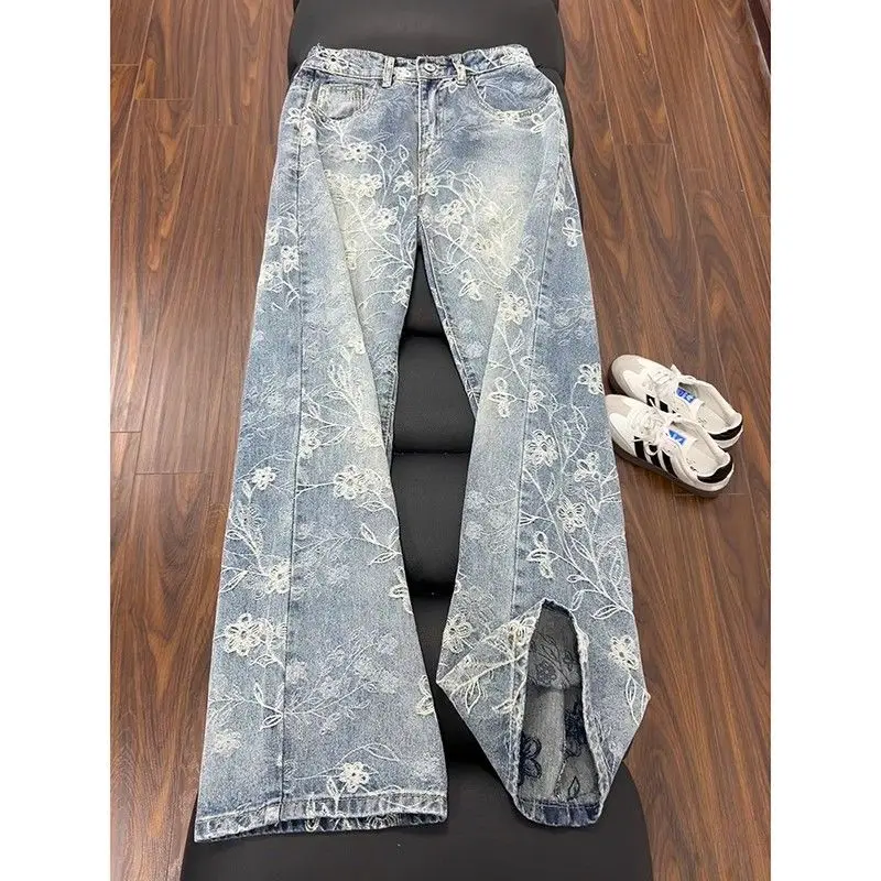 Light Blue Embroidered Men's Jeans Autumn Unique Design Loose Straight Leg Bell Bottoms Cleanfit Cotton Polyester Blend Casual
Light Blue Embroidered Men's Jeans Autumn Unique Design Loose Straight Leg Bell Bottoms Cleanfit Cotton Polyester Blend Casual