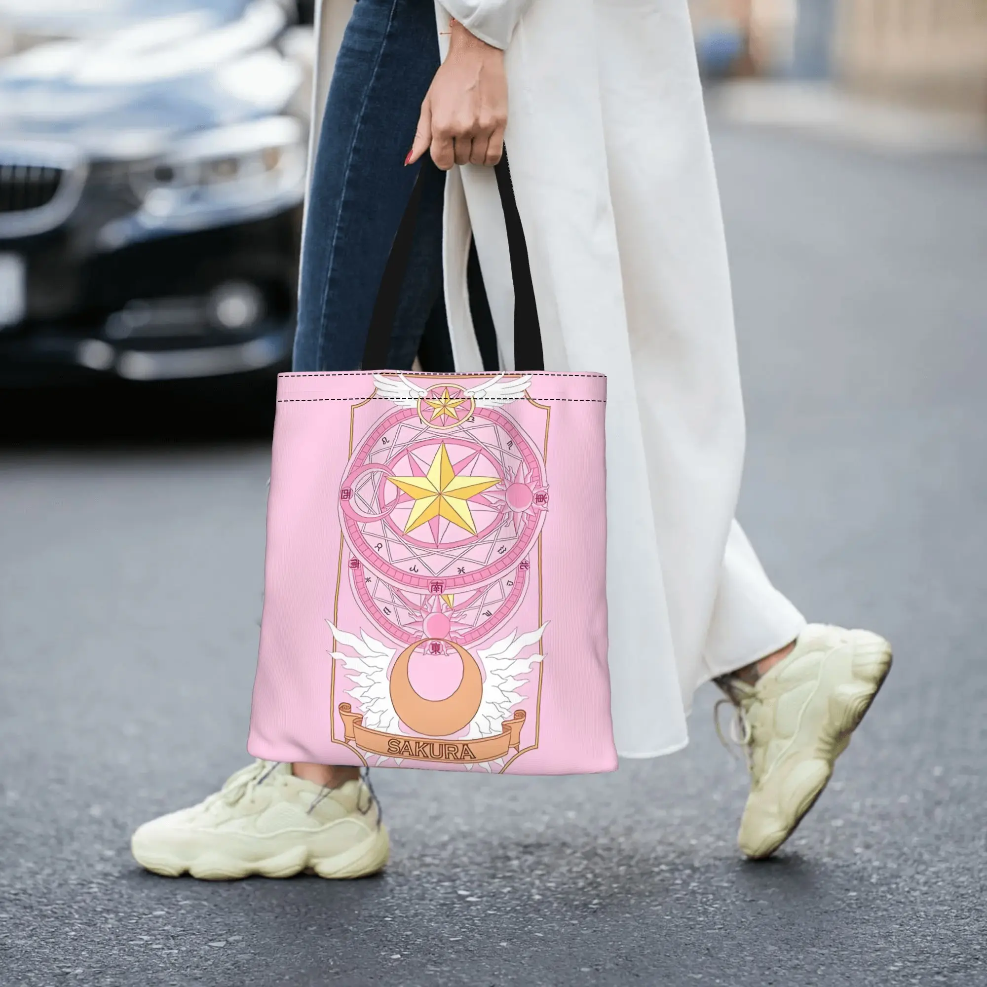 2026 women's bag Cardcaptor Sakura Clow Card Tarot Reusable Double Sided Canvas Tote Bag Shoulder Cardcaptor Sakura Handbag
2026 women's bag Cardcaptor Sakura Clow Card Tarot Reusable Double Sided Canvas Tote Bag Shoulder Cardcaptor Sakura Handbag