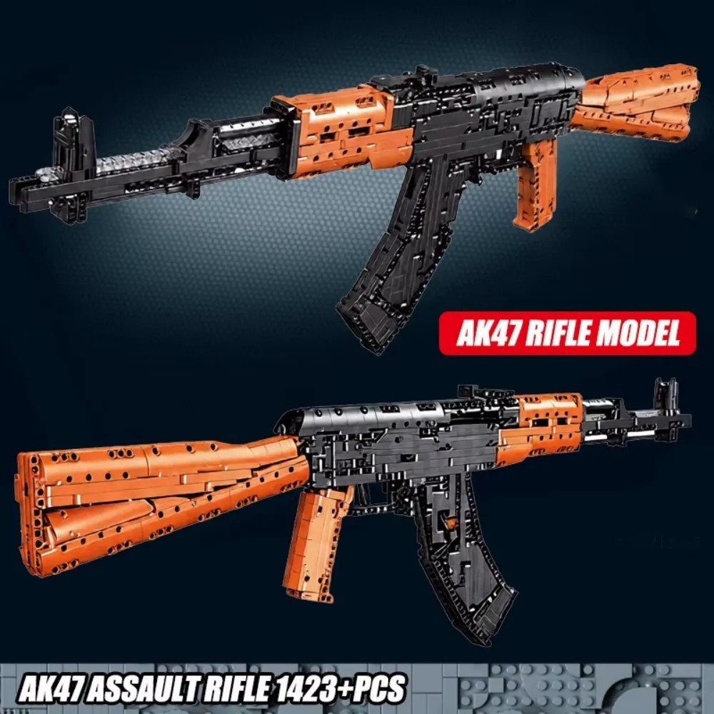 DIY AK-47 Assault Rifle and AWM Sniper Building Kit, 1400+ Pieces Military Toy Guns Model for Teens & Adults
DIY AK-47 Assault Rifle and AWM Sniper Building Kit, 1400+ Pieces Military Toy Guns Model for Teens & Adults