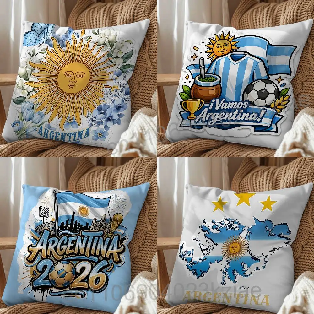 Cheer for Argentina Football Team Pillow Case Square Double-Sided Printing Short Plush Sofa Cushion Cover Bedroom Bedside Pillow
Cheer for Argentina Football Team Pillow Case Square Double-Sided Printing Short Plush Sofa Cushion Cover Bedroom Bedside Pillow
