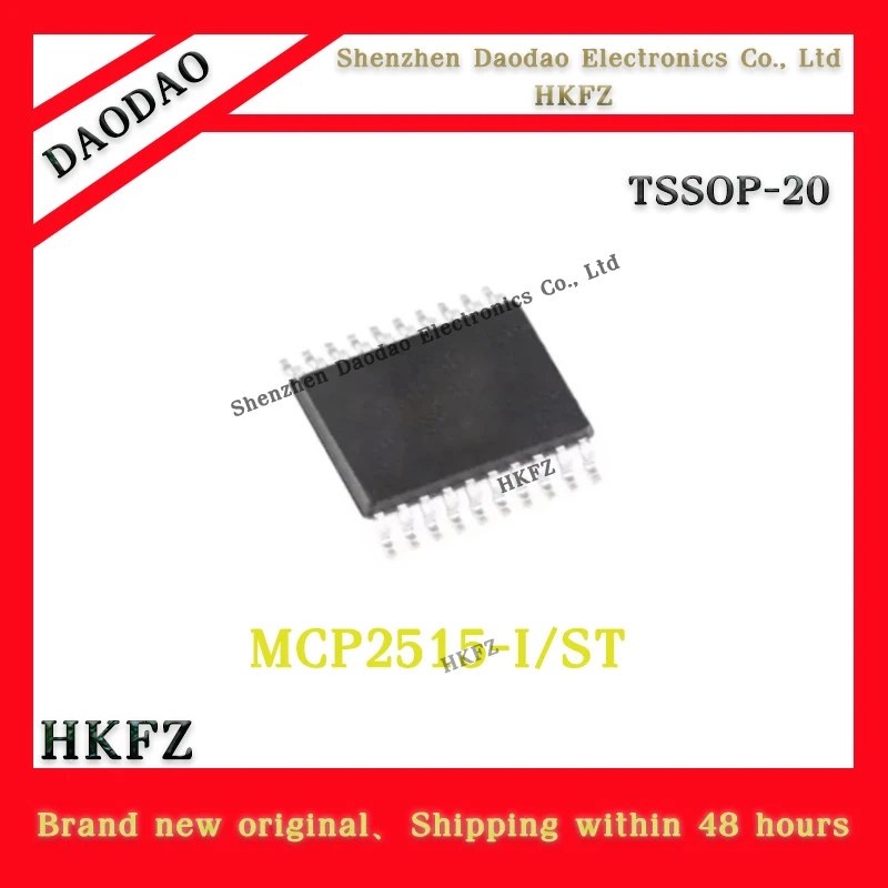 5Pcs MCP2515-I/ST MCP2515 Network interface control chip SPI TSSOP-20 New original
5Pcs MCP2515-I/ST MCP2515 Network interface control chip SPI TSSOP-20 New original