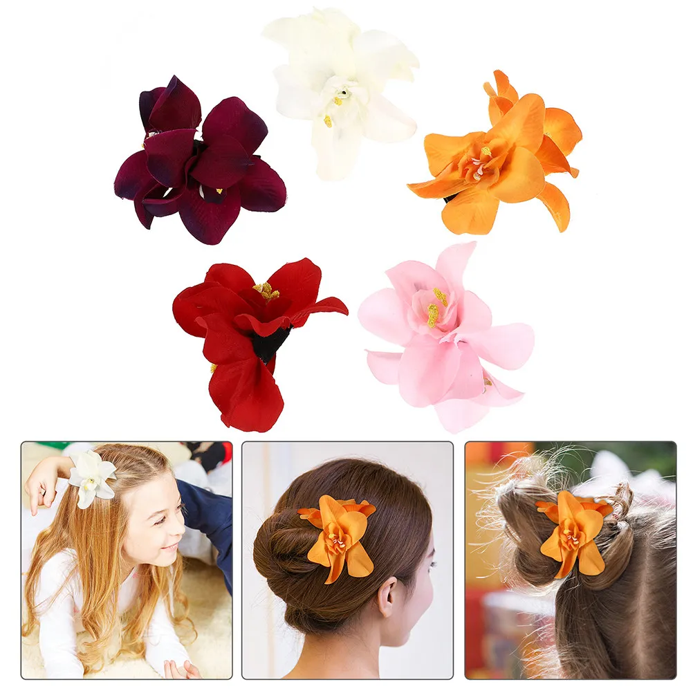 10Pcs Realistic Orchid Flower Hair Clips for Women Elegant Floral Barrettes Daily Party Wedding Prom Summer Hair Accessories
10Pcs Realistic Orchid Flower Hair Clips for Women Elegant Floral Barrettes Daily Party Wedding Prom Summer Hair Accessories