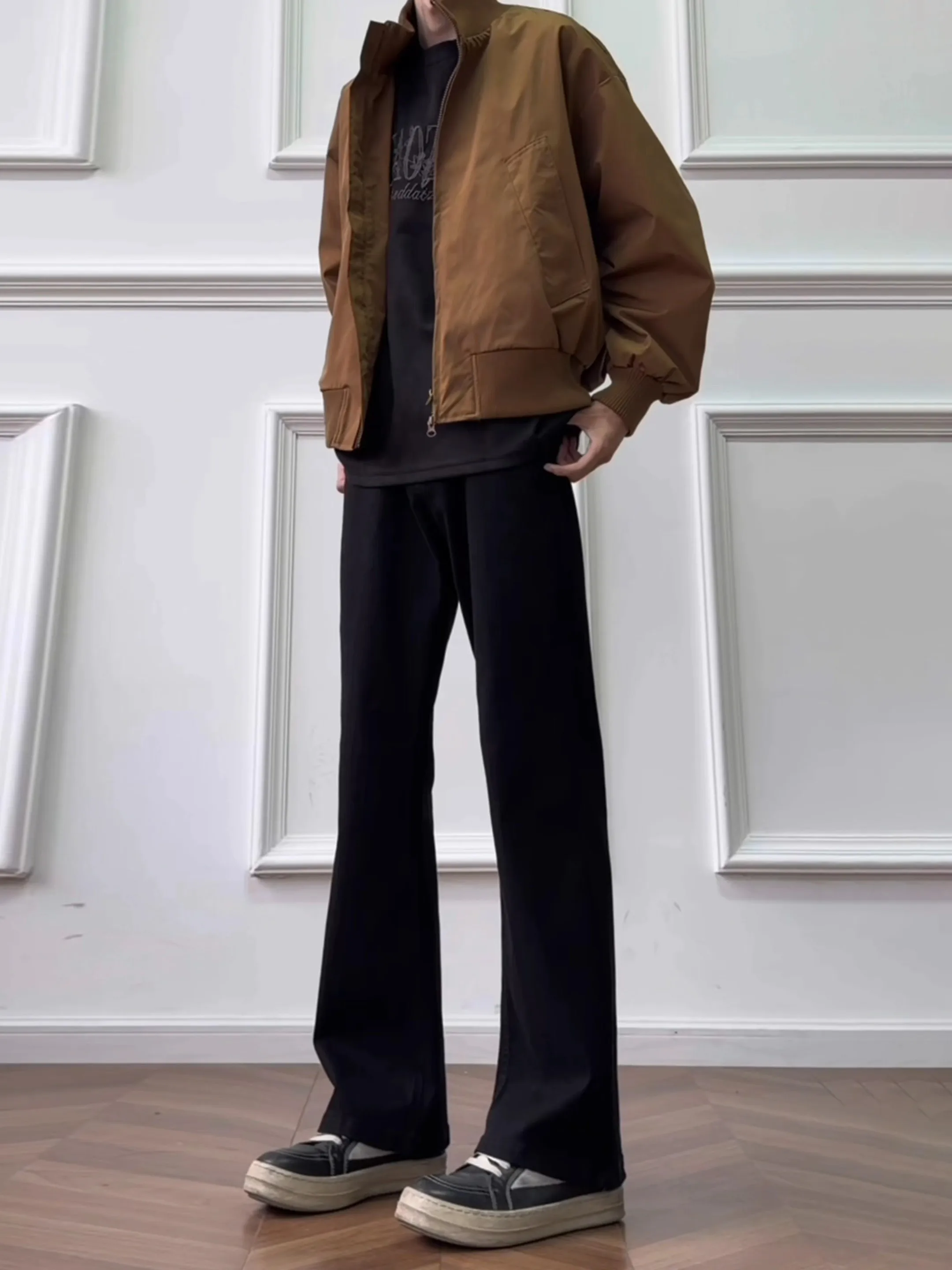 Bla Bell Bot Jeans Men's American High Street Vibe Slim Straight Long Trousers Youth Faion Polyester Cotton Blend
Bla Bell Bot Jeans Men's American High Street Vibe Slim Straight Long Trousers Youth Faion Polyester Cotton Blend